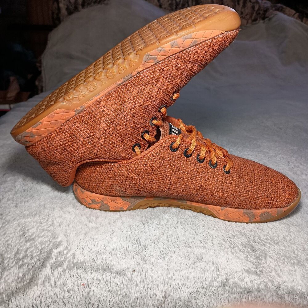NOBULL Orange Heather Low Top Trainer Athletic Sneakers Women's Size 6 Men's 4.5 - Picture 6 of 16